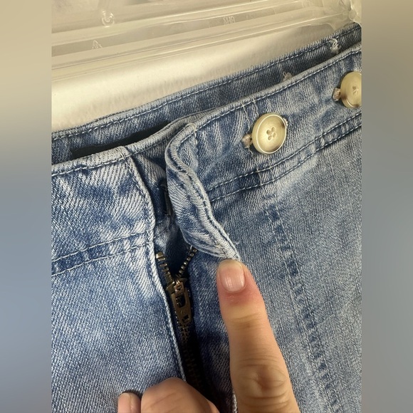 Talbots Blue Wide Leg Crop Jeans - Picture 4 of 6